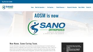 
                            6. AOSM is now Sano Orthopedics | Sano Orthopedics