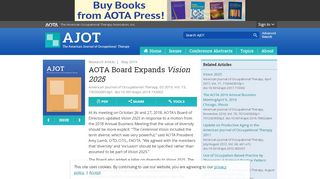 
                            2. AOTA Board Expands Vision 2025 | American Journal of ...