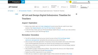 
                            2. AP Art and Design Digital Submission: Timeline for Teachers | AP ...