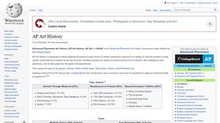 
                            4. AP Art History - Wikipedia