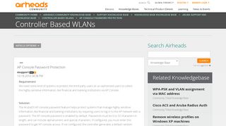 
                            7. AP Console Password Protection - Airheads Community