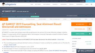 
                            9. AP EAMCET 2019 Seat Allotment(Declared), Counselling and ...