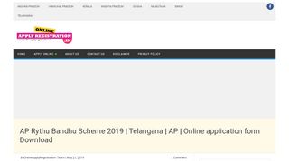 
                            3. AP Rythu Bandhu Scheme 2019 | Telangana | AP | Online ...