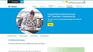 
                            7. AP Teacher Community | AP Central — The College Board