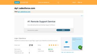 
                            8. Ap1.salesforce.com: Login | Salesforce - Easy Counter