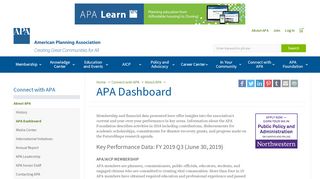 
                            4. APA Dashboard - American Planning Association