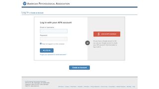 
                            3. APA Login - American Psychological Association