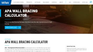 
                            9. APA Wall Bracing Calculator - MiTek