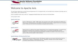 
                            8. Apache Axis