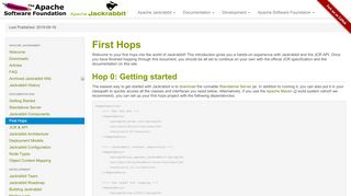 
                            3. Apache Jackrabbit - First Hops