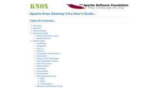 
                            2. Apache Knox Gateway 0.9.x User's Guide