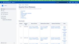 
                            6. Apache Knox Releases - KNOX - Apache Software Foundation