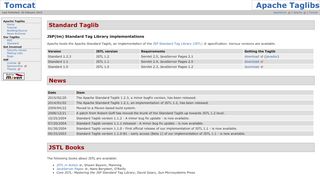 
                            9. Apache Taglibs - Apache Standard Taglib: JSP[tm] …