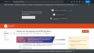 
                            5. apache2 - Where are the Apache and PHP log files? - Ask Ubuntu