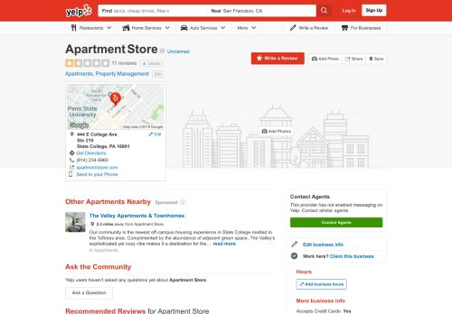 
                            4. Apartment Store - 11 Reviews - Apartments - 444 E College Ave, State ...