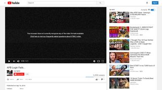 
                            8. APB Login Fails... - YouTube