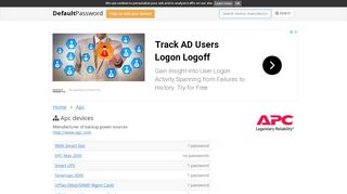 
                            4. Apc default passwords