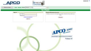 
                            9. APCO Supply Login