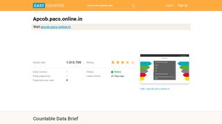 
                            6. Apcob.pacs.online.in - easycounter.com