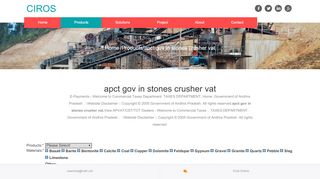 
                            6. apct gov in stones crusher vat