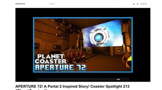 
                            7. APERTURE 72! A Portal 2 Inspired Story! Coaster Spotlight 213 ...