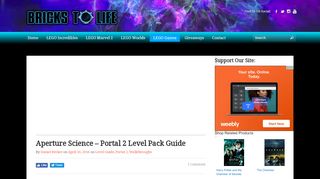 
                            8. Aperture Science - Portal 2 Level Pack Guide - Bricks To Life