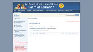 
                            5. Apex Academy | Board of Education - Los Angeles …