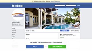 
                            8. Apex Builder Contractor Co. - Home | Facebook