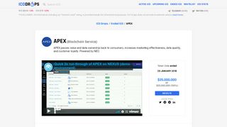 
                            6. APEX (CPX) - All information about APEX ICO (Token Sale ...