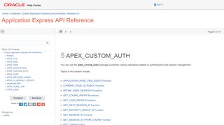 
                            1. APEX_CUSTOM_AUTH - Oracle Help Center