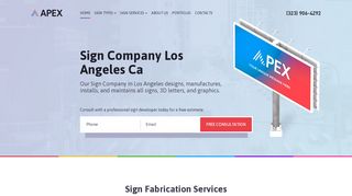 
                            7. Apex sign company: Custom Business Sign Makers