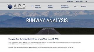 
                            4. APG: Runway Analysis Software | APG