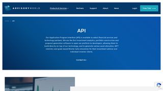 
                            4. API | AdvisoryWorld