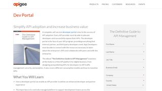 
                            2. API Developer Portal - Apigee