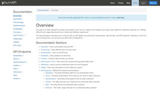 
                            4. API Documentation - Utility API