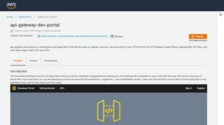 
                            4. api-gateway-dev-portal - Serverless