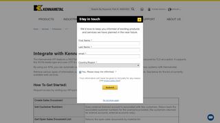 
                            7. API - Kennametal