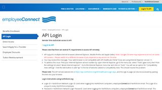 
                            6. API Login | NorthShore