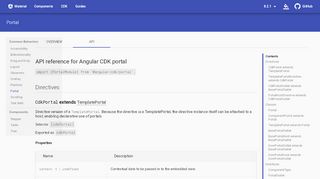 
                            3. API reference for Angular CDK portal - Portal | Angular Material