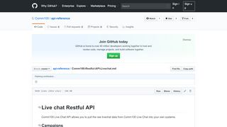 
                            9. api-reference/Comm100-Restful-API-Livechat.md …