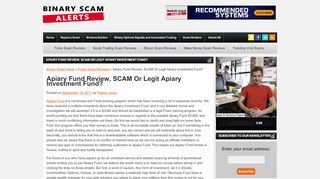 
                            5. Apiary Fund Review, SCAM Or Legit Apiary Investment Fund ...