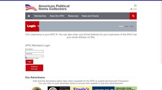 
                            6. APIC Members Login - APIC Website > Home