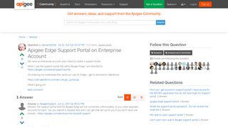 
                            4. Apigee Edge Support Portal on Enterprise Account - Apigee Community