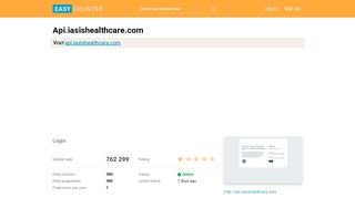 
                            1. Api.iasishealthcare.com: Login - Easy Counter