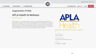 
                            8. APLA Health & Wellness - LA Works | Opportunity Detail