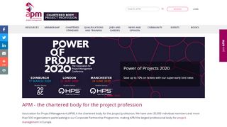 
                            8. APM - the chartered body for the project profession