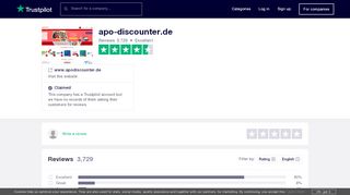 
                            5. apo-discounter.de Reviews | Read Customer Service Reviews ...