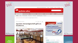 
                            7. Apo-Rot: Versandgeschäft geht an DocMorris | APOTHEKE ADHOC