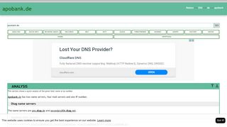 
                            4. Apobank.de has two name servers, four mail …