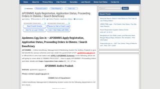 
                            4. Apobmms.Cgg.Gov.In – APOBMMS Apply Registration ...